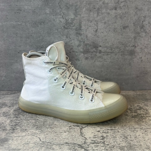 Converse Chuck Taylor All Star Hi Sneakers Womens sz 7.5 - off white - Picture 1 of 6